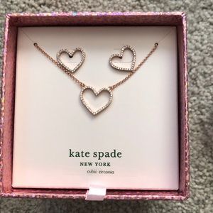 Kate spade necklace and earring set
